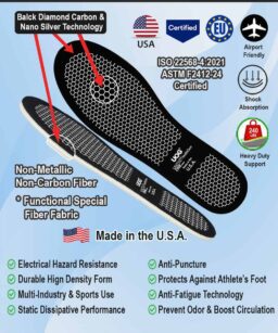 UOG (United One) Anti-Puncture Midsole & Insole. 5-in-All Wellness Anti-Puncture Insoles. The World’s First Award Winning at CES 2026! Non-Metallic, Non-Carbon Fiber, Functional Special Fiber Fabric | Anti-Fatigue & Odor-Control | Flexible & Durable | ISO 22568-4:2021 EN & ASTM F2412-24 Certified | Work Boots & Cleated Shoes for Football, Baseball, Softball, Golf & More | Run Faster, Jump Higher, Recover Quicker, Protect Against Injury | Made in the USA